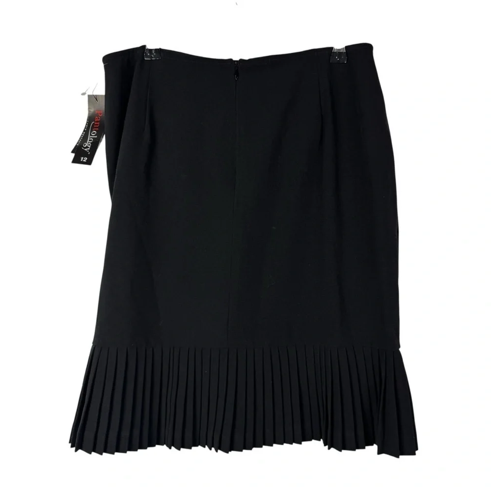 Vintage Y2K‎ Pantology Black Trumpet Fit Mini Skirt 12